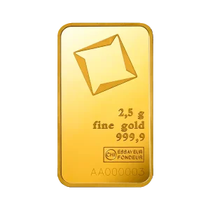 2.5g Gold Bar | Damaged