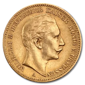 20 Mark Emperor Wilhelm II Prussia Gold Coin | 1888-1913