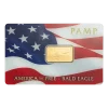 5g Gold Bar | PAMP | America the Free: Bald Eagle