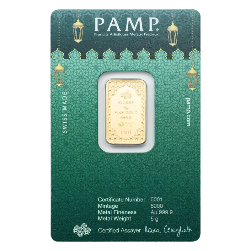 5g Gold Bar | PAMP | Eid Mubarak